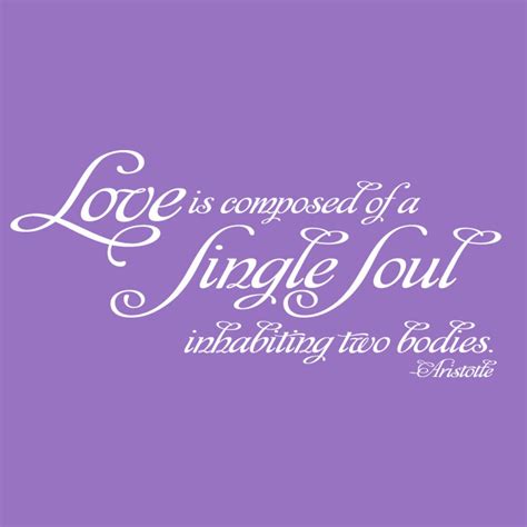 Wall Decal : Aristotle Love Quote 02 Vinyl Wall Art Inspirational ...