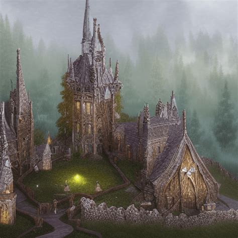 Elven Medieval Castle Forest and Pastries Artstation · Creative Fabrica