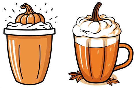 Pumpkin Spice Latte Coffee Vector Graphic by Gfx_Expert_Team · Creative ...