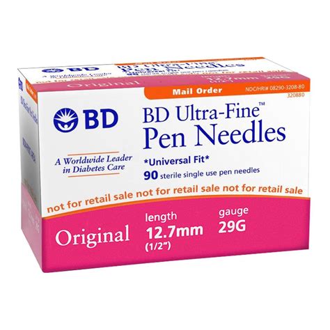 BD Ultra Fine Original Pen Needles | BD UF Pen Needles 29G | Total ...