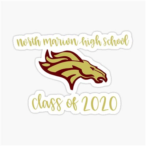 "North Marion high school class of 2020 sticker" Sticker for Sale by ...