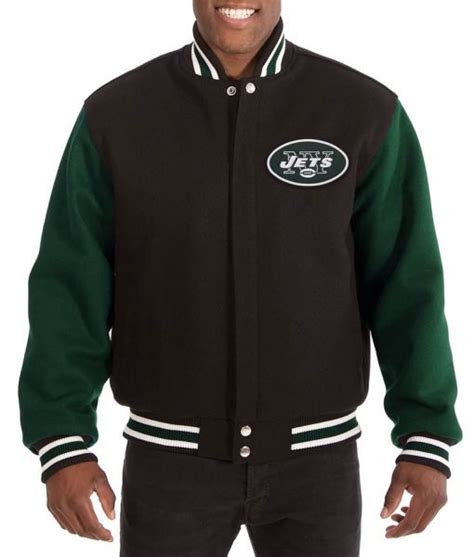 New York Jets Varsity Green and Black Jacket - Jackets Creator