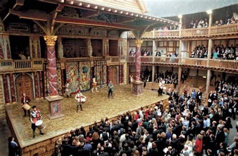 Inside the original Globe Theatre in Stratford-Upon-Avon, where ...