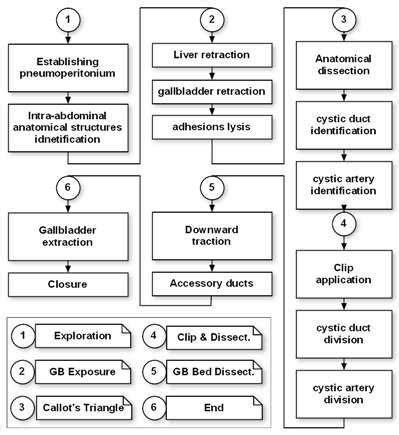 Standard laparoscopic cholecystectomy procedure. | Download Scientific ...