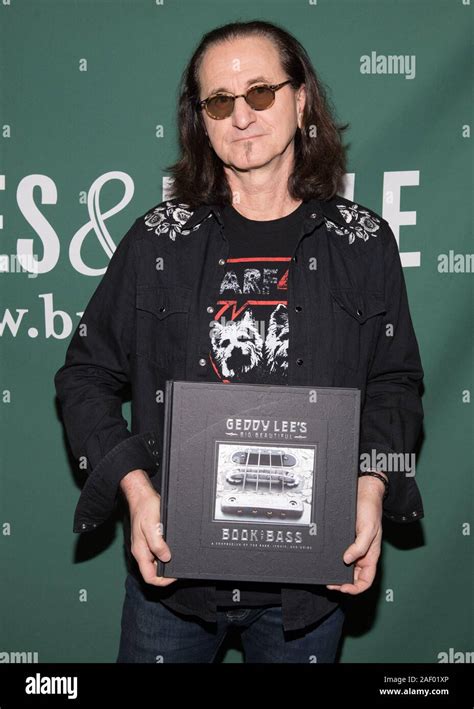 'Geddy Lee's Big Beautiful Book of Bass' book signing, New York, USA ...