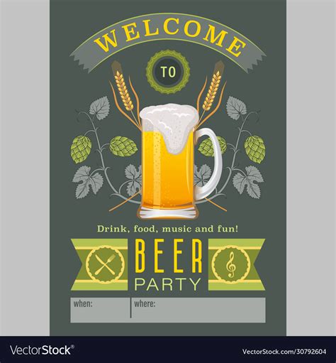 Invitations Paper & Party Supplies Beer GP1 Beer Invitation Beer