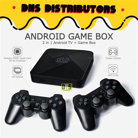 2022 NEW 2 in 1 Android TV Box + Game Box G5 10K GAMES 4K HD Game ...