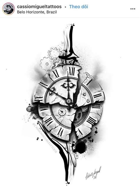 225+ Clock Tattoos Ideas and Designs (2022) - TattoosBoyGirl in 2022 ...