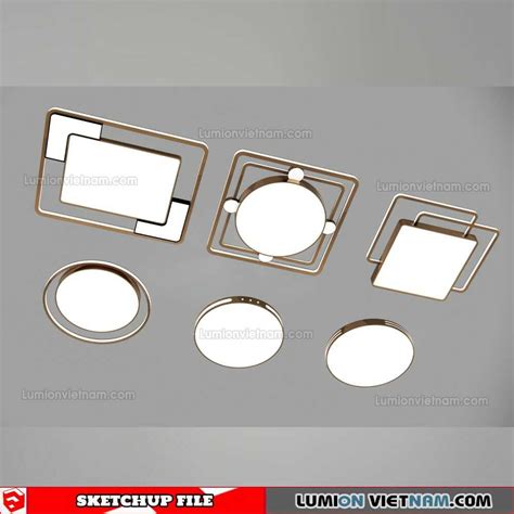 230705. Ceiling Light Sketchup 3D Models