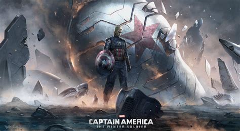 Captain America The Winter Soldier Art Wallpaper,HD Superheroes ...