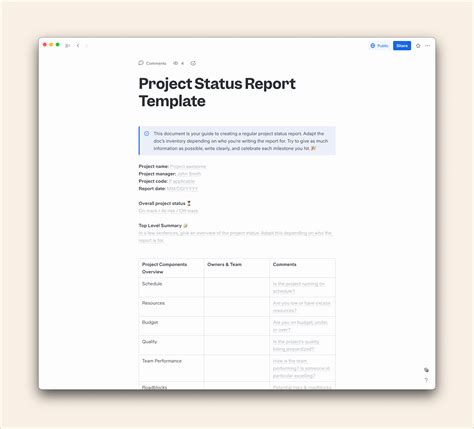 Project Report Guide | Slite.com