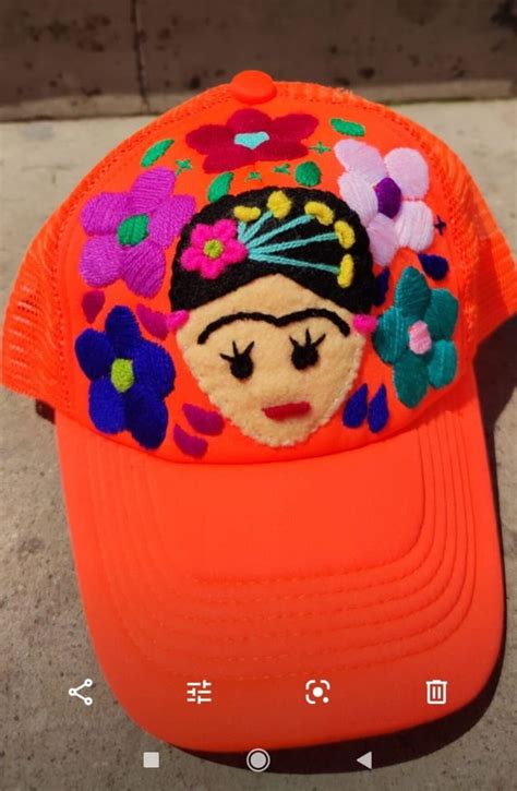 Frida Cap Frida Hat Embroided Frida Cap Artisanal Frida | Etsy