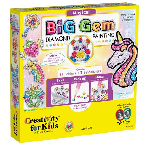 Creativity for Kids Big Gem Diamond Painting Kit - Magical Diamond Art ...