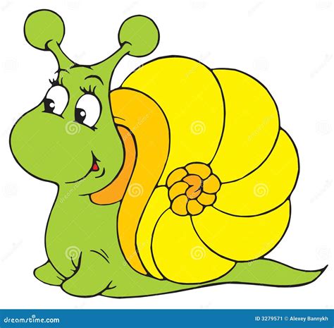 Snail (vector clip-art) stock vector. Illustration of animated - 3279571