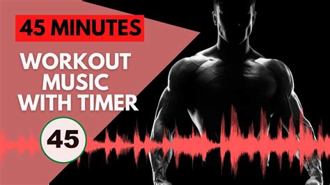 45 minutes workout music with timer [30/10] | HIIT workout music with ...