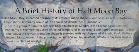 A Brief History of Half Moon Bay Historical Marker