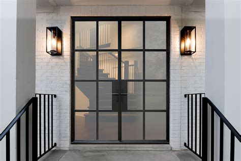 Steel & Glass Exterior Doors - Modern Glass and Metal Front Doors ...