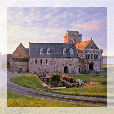 Inspiration Greeting Card Iona Abbey - Island Blue