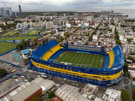 Aerial Photo At Sunset Boca Juniors Stadium Football Stadium From ...