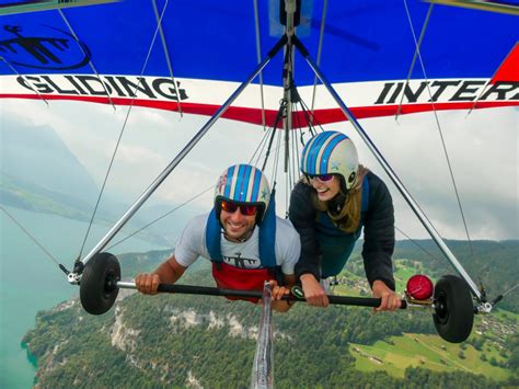 Hang gliding off the Niederhorn. Because why not? - Newly Swissed ...