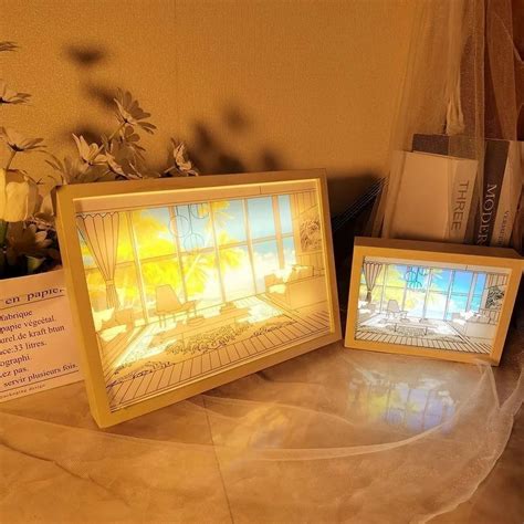 Brown 3D LED Painting Wooden Photo Frame, For Gift, Size: 8x12 inch at ...