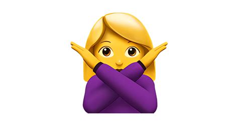 🙅‍♀️ Woman Gesturing NO Emoji — Meanings, Usage & Copy