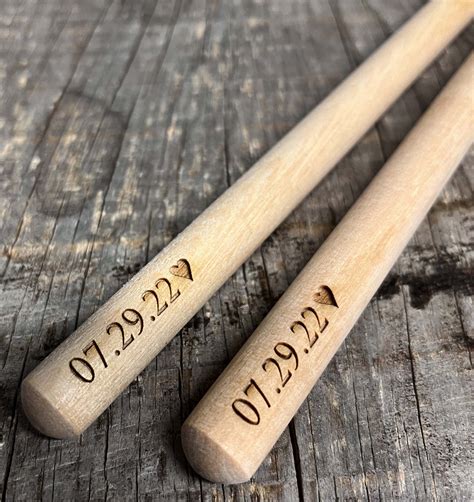 Custom Engraved Drum Sticks.