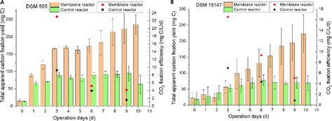 Apparent carbon fixation yield and CO 2 fixation efficiency in membrane ...