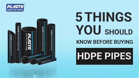 5 Things you must know about HDPE pipes