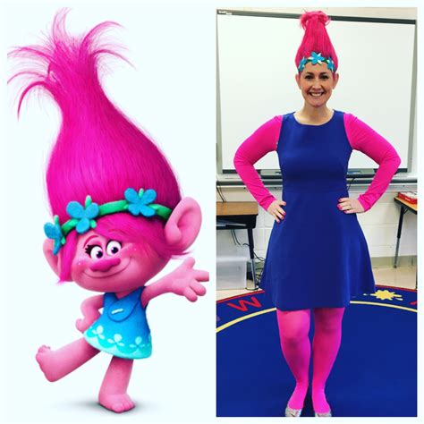 Halloween costumes for teachers! Poppy from Trolls! Teacher Halloween ...