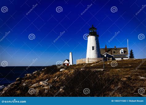 Popham Beach Lighthouse stock image. Image of vacation - 100371583