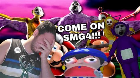 POOR SMG4, HE'S SCARED | MARIO & SMG4 PLAY SLENDYTUBBIES REACTION - YouTube