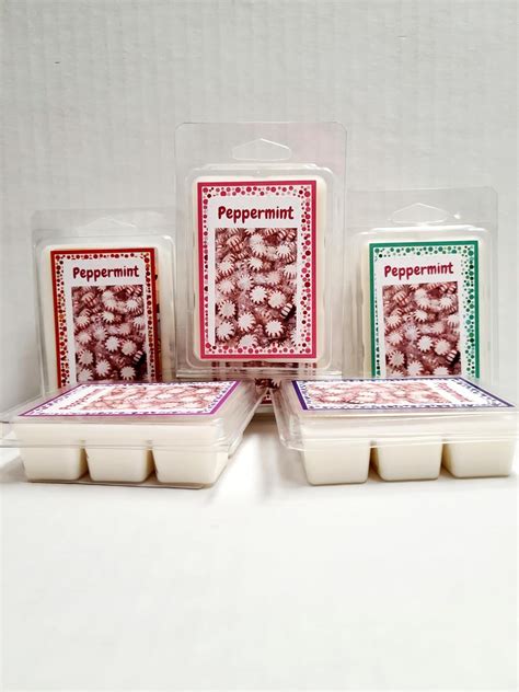 Amazon.com: Peppermint- 100% Soy Wax/Cubes - Hand Poured in The USA ...