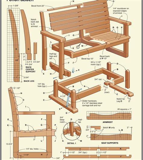 Pin by Ray Anderson on Porch chairs | Woodworking plans free, Wood ...