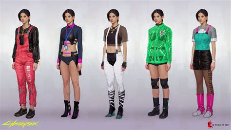 Female Crowd Clothing Art - Cyberpunk 2077 Art Gallery