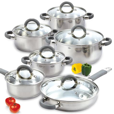 Top 10 Mainstays Stainless Steel Cookware Set - Home Appliances