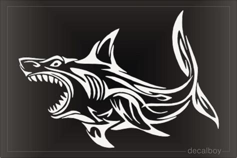 Tribal Shark Decal