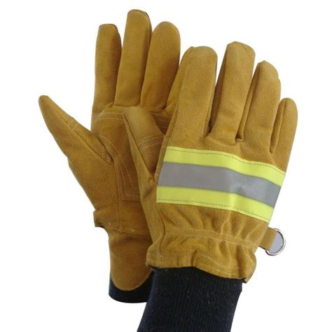 Fire Resistant Gloves Heavy Duty Leather Gloves – Yellow – Wintess ...