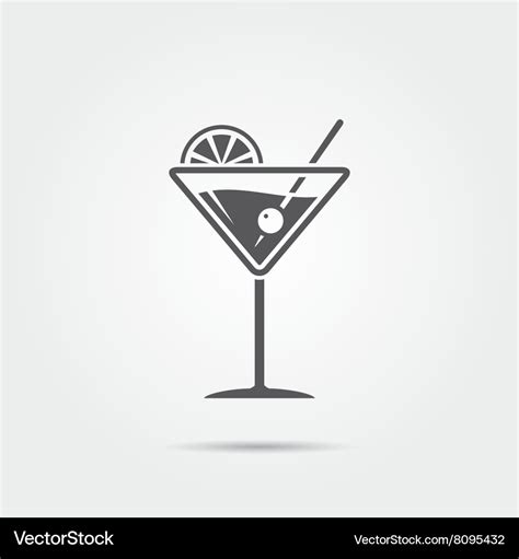 Martini glass icon Royalty Free Vector Image - VectorStock