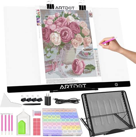 ARTDOT A2 LED Light Pad for Diamond Painting USB Powered Light Board ...