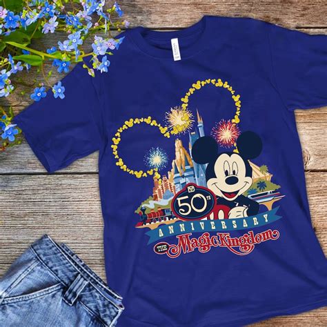 Disney World 50th Anniversary T-shirt Walt Disney Magic | Etsy