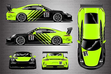 Porsche Racing Livery Wrap - Contra - KI Studios