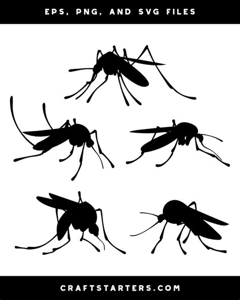 Mosquito Silhouette Clip Art