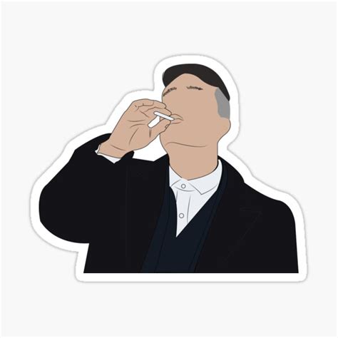 "Thomas Shelby fan art" Sticker by illustronout | Redbubble