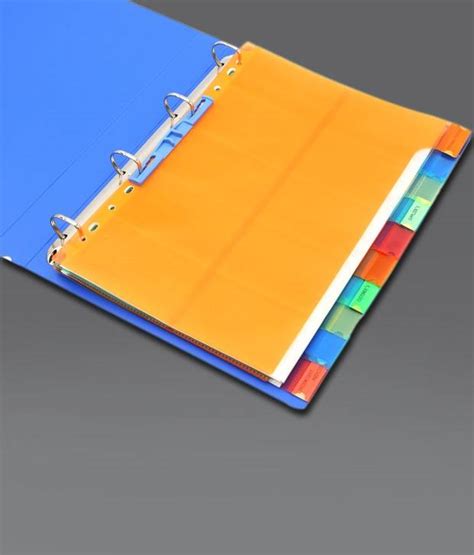 File Separator/Divider (Set of 10) A4 - Multi-Color - Monaf Stores