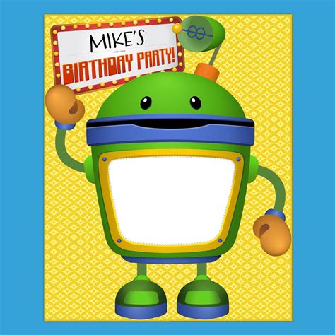 Team Umizoomi Bot Party Poster | Nickelodeon Parents