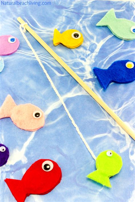 Fun Felt DIY Magnetic Fish Game for Kids - Natural Beach Living