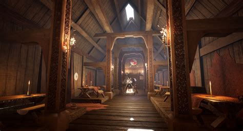 ArtStation - Viking Longhouse - Interior