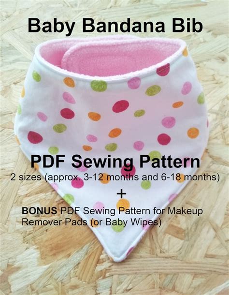 Baby Bandana Bib PDF Sewing Pattern and Tutorial DIY Baby - Etsy UK