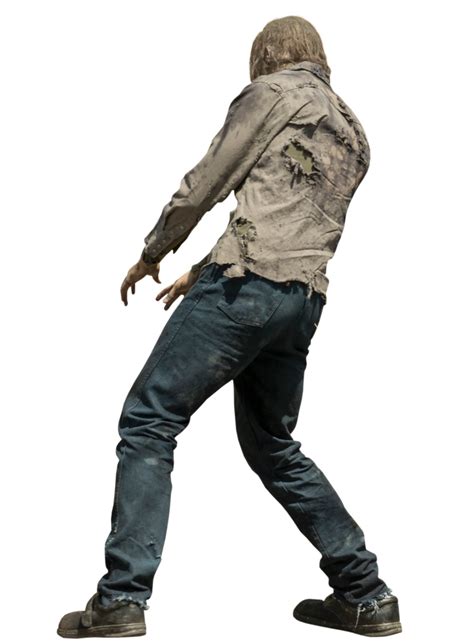 Zombie (Walker) Backview The Walking Dead PNG by AkiTheFull on DeviantArt